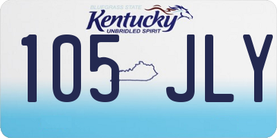 KY license plate 105JLY