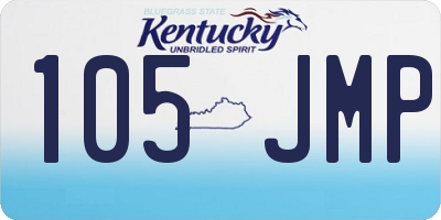 KY license plate 105JMP