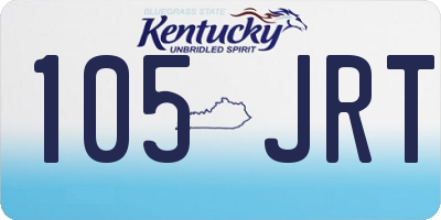 KY license plate 105JRT