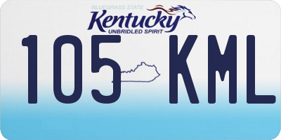 KY license plate 105KML