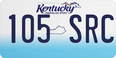 KY license plate 105SRC