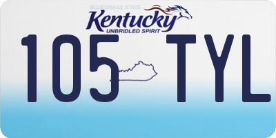 KY license plate 105TYL