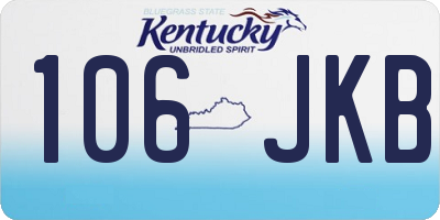 KY license plate 106JKB