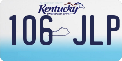 KY license plate 106JLP