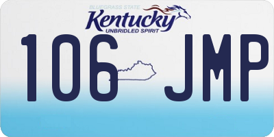 KY license plate 106JMP