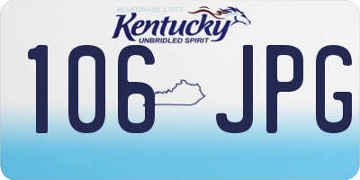 KY license plate 106JPG