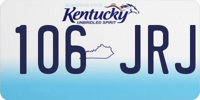 KY license plate 106JRJ
