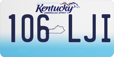 KY license plate 106LJI