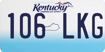 KY license plate 106LKG