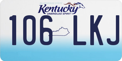 KY license plate 106LKJ
