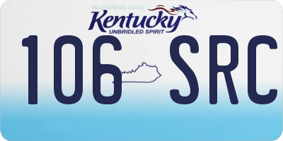 KY license plate 106SRC