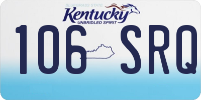 KY license plate 106SRQ