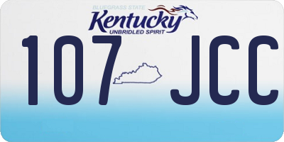 KY license plate 107JCC