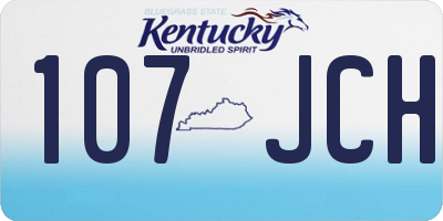 KY license plate 107JCH