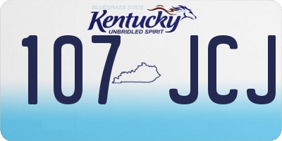 KY license plate 107JCJ