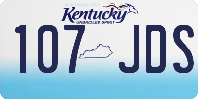 KY license plate 107JDS