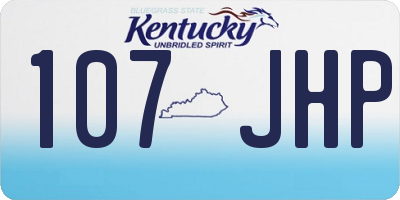 KY license plate 107JHP
