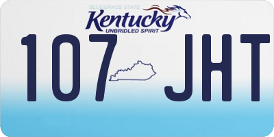 KY license plate 107JHT