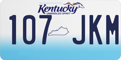 KY license plate 107JKM