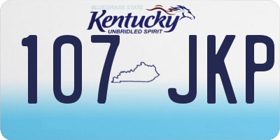 KY license plate 107JKP