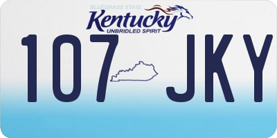 KY license plate 107JKY