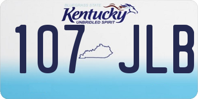 KY license plate 107JLB