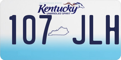 KY license plate 107JLH