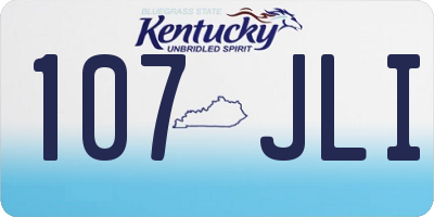 KY license plate 107JLI
