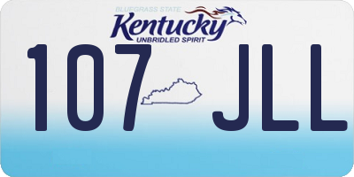 KY license plate 107JLL