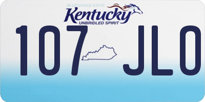 KY license plate 107JLO