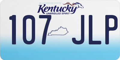 KY license plate 107JLP