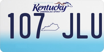 KY license plate 107JLU