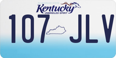 KY license plate 107JLV