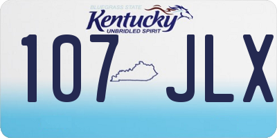 KY license plate 107JLX
