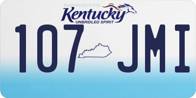 KY license plate 107JMI