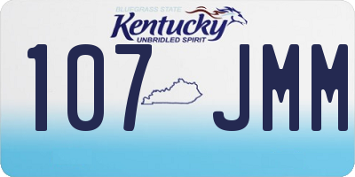 KY license plate 107JMM