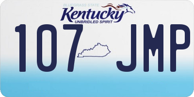 KY license plate 107JMP