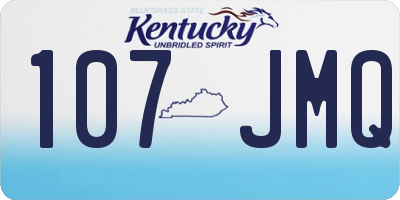 KY license plate 107JMQ