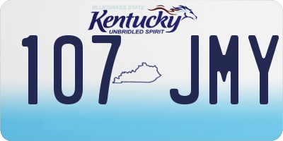 KY license plate 107JMY