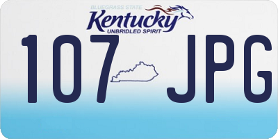 KY license plate 107JPG