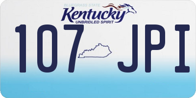 KY license plate 107JPI
