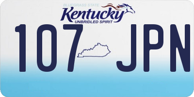 KY license plate 107JPN