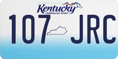 KY license plate 107JRC