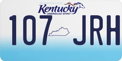 KY license plate 107JRH