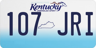 KY license plate 107JRI