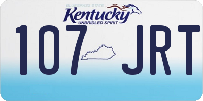KY license plate 107JRT