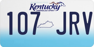 KY license plate 107JRV