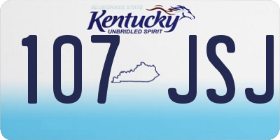 KY license plate 107JSJ