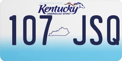 KY license plate 107JSQ