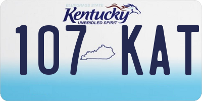 KY license plate 107KAT